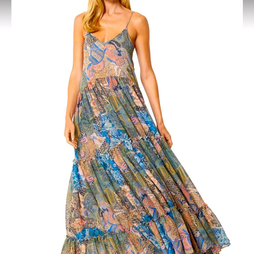 BNWT! Misa Los Angeles Kali Dress in Patchwork Batik!